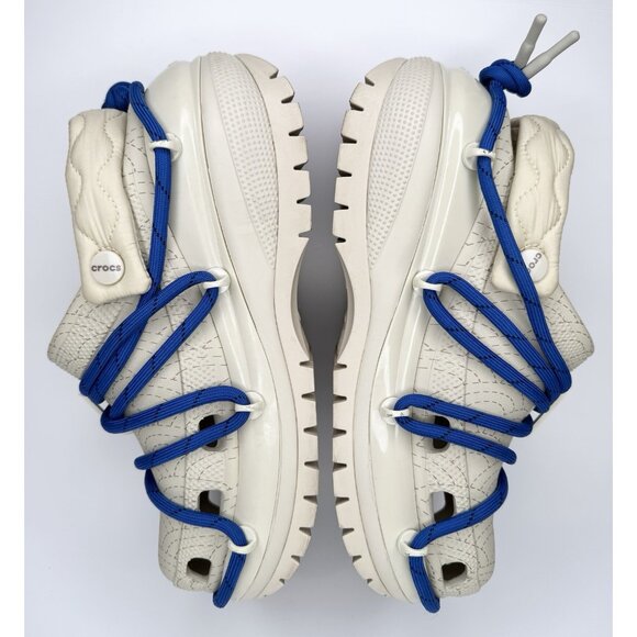 Rauw Alejandro Crocs Mega Crush Clog Men’s Size 7/ Women’s Size 9 Bone Platform - Picture 6 of 8